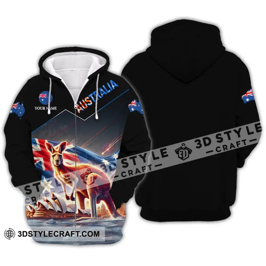 Unisex Shirt - Custom Name Sport Shirt, Australia Icons style option 3