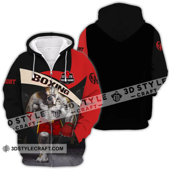 Unisex Shirt - Custom Name Sport Shirt, Boxing Pitbull King style option 4