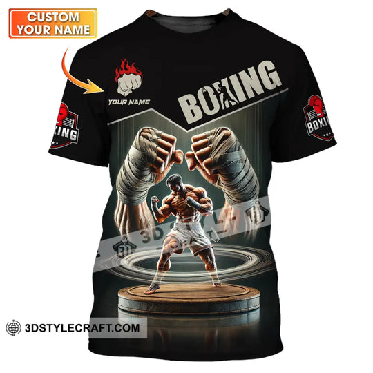 Unisex Shirt - Custom Name Sport Shirt, Boxing Player Boxing Lover style option 1