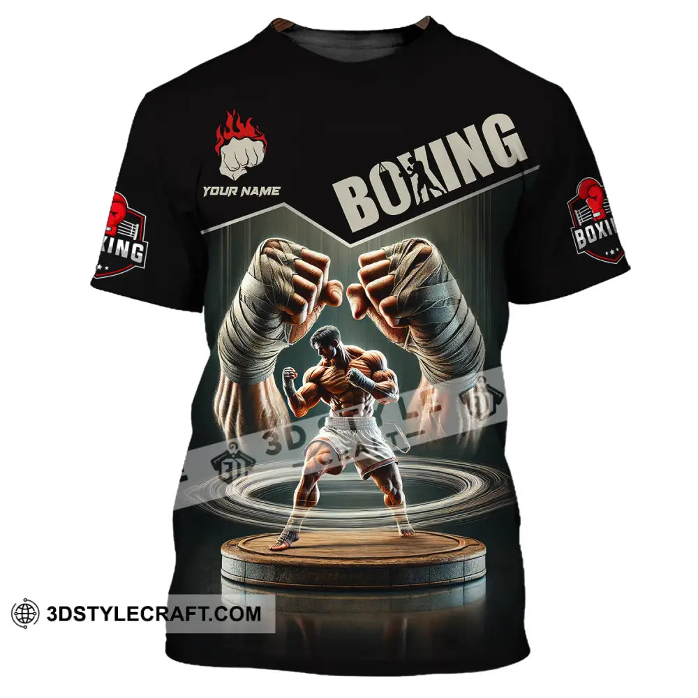 Unisex Shirt - Custom Name Sport Boxing Player Lover T-Shirt / S T-Shirt