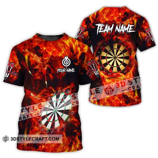 Unisex Shirt - Custom Name Sport Fire Darts T-Shirt / S T-Shirt