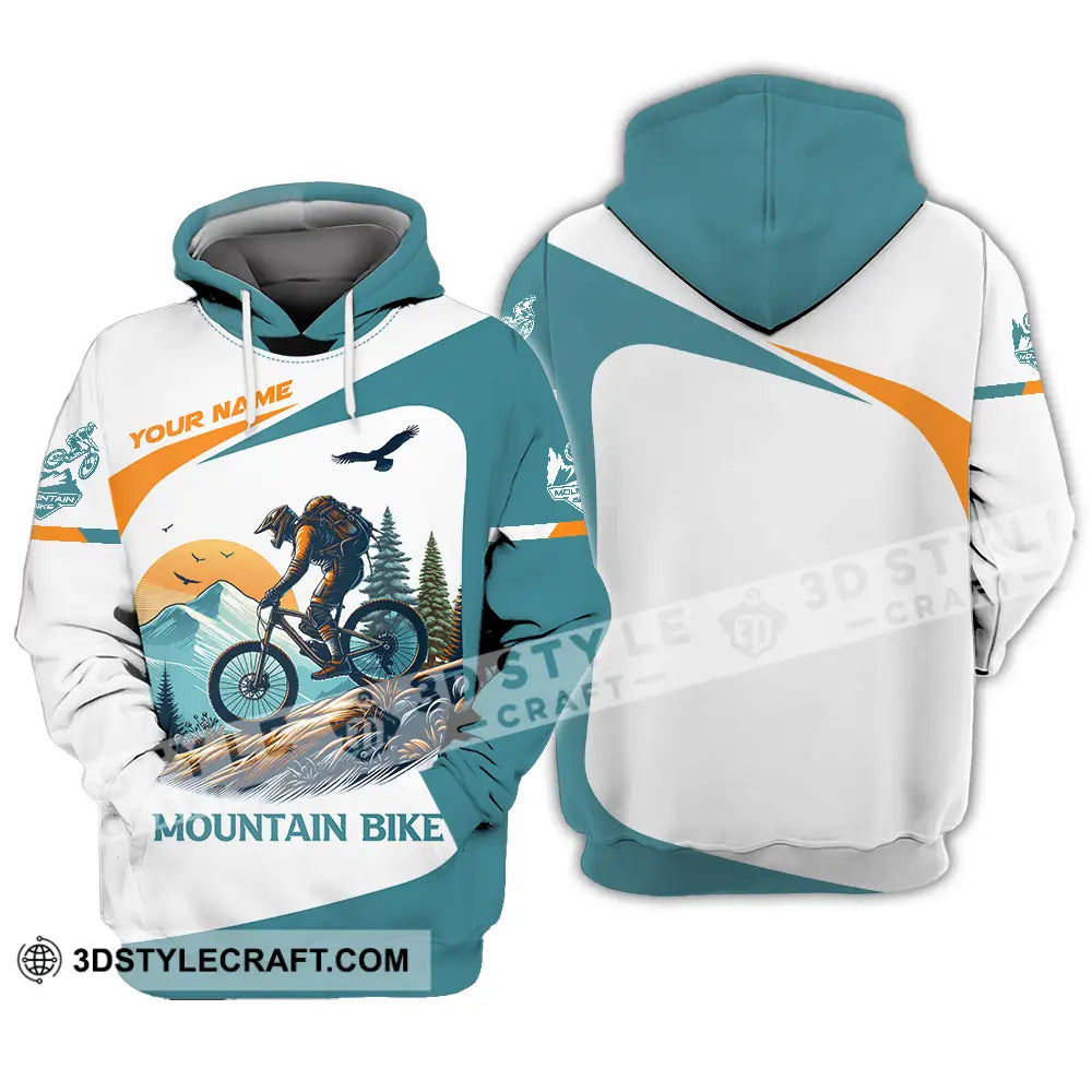 Unisex Shirt - Custom Name Sport For Mountain Bike Player Hoodie / S T-Shirt