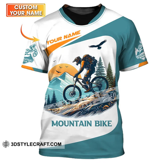 Unisex Shirt - Custom Name Sport For Mountain Bike Player T-Shirt