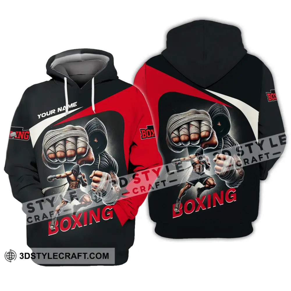 Unisex Shirt - Custom Name Sport King Of Boxing Hoodie / S T-Shirt