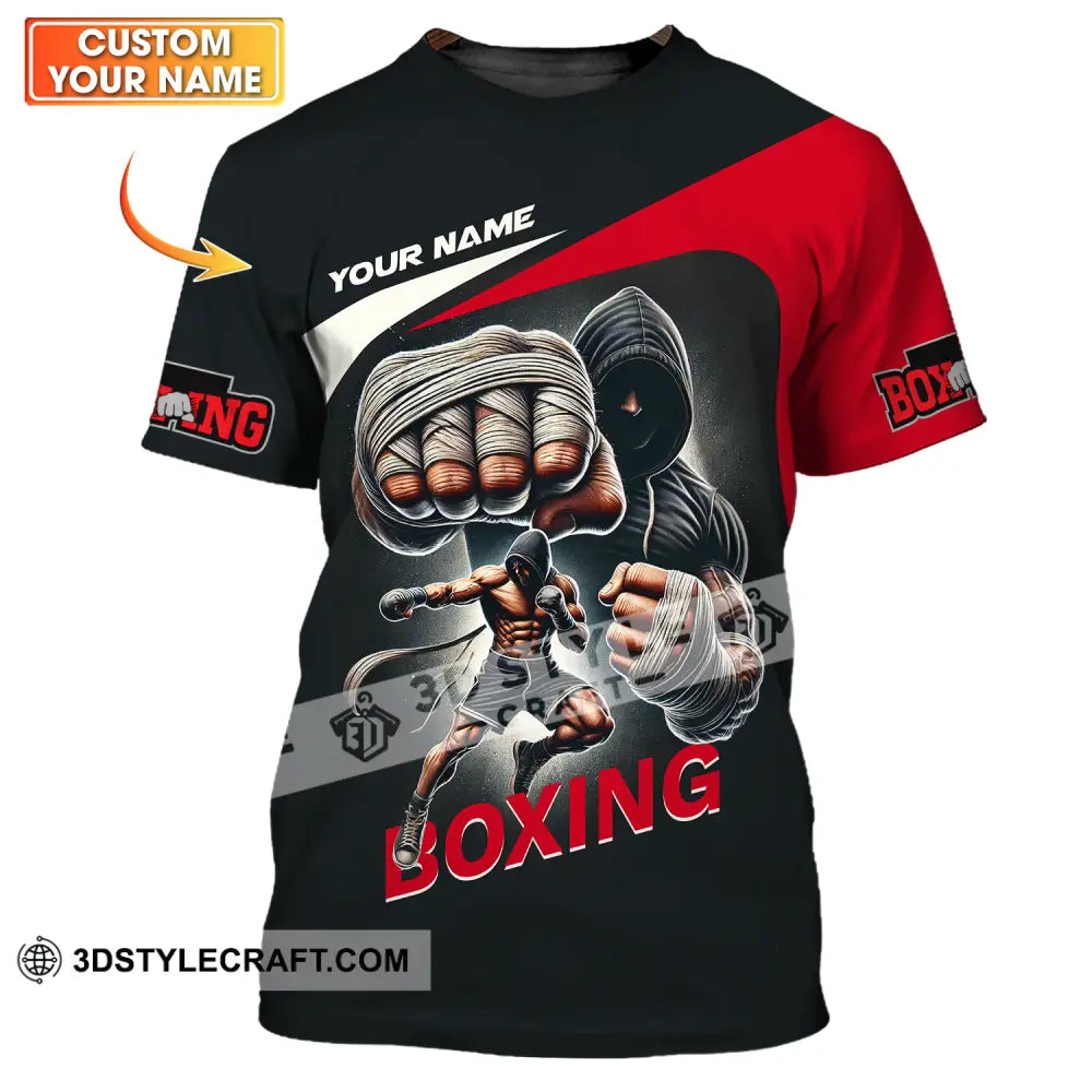 Unisex Shirt - Custom Name Sport King Of Boxing T-Shirt