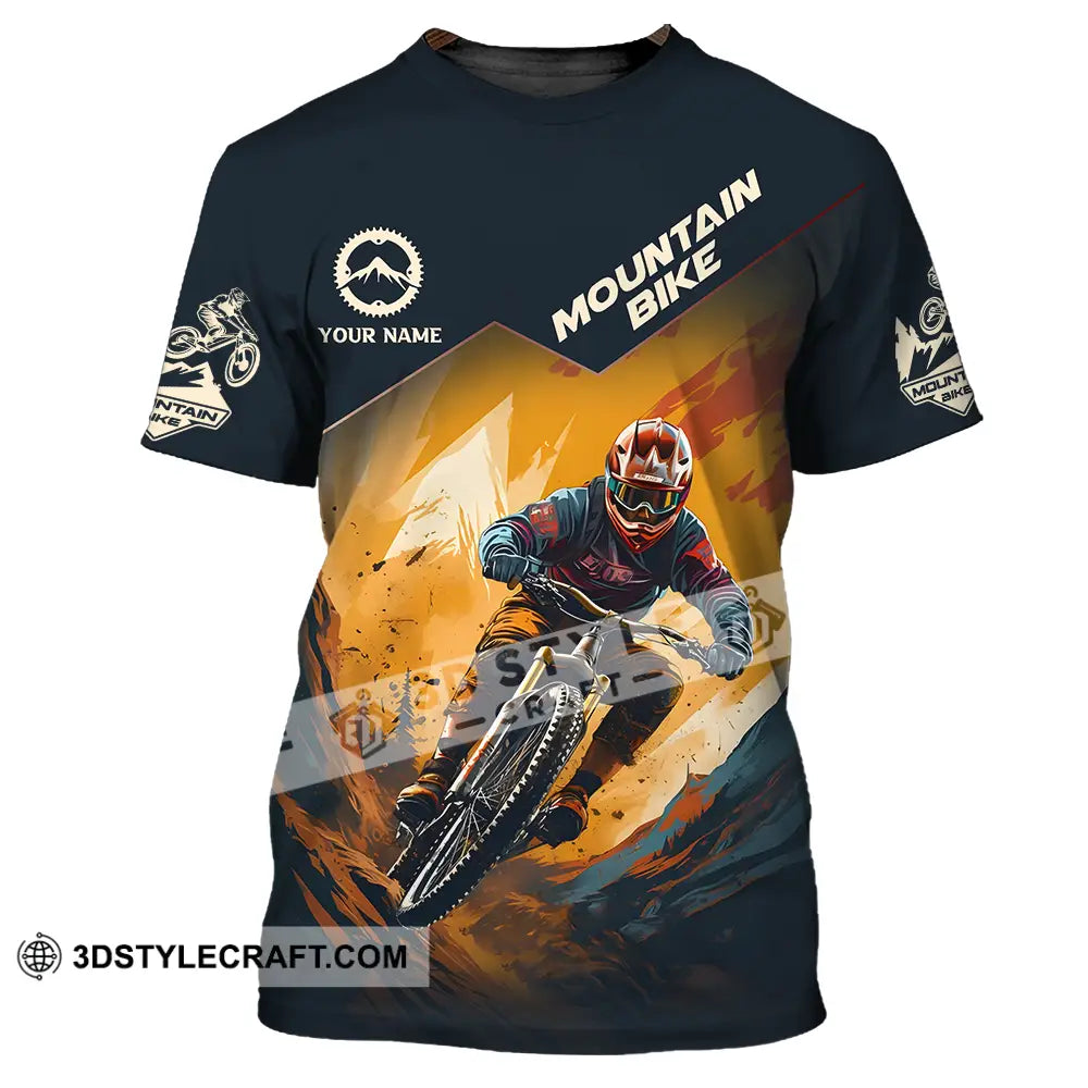 Unisex Shirt - Custom Name Sport Mountain Bike Player T-Shirt / S T-Shirt