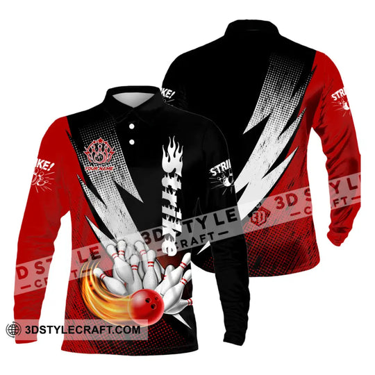 Unisex Shirt - Custom Name Strike Bowling Sport Shirt style option 3