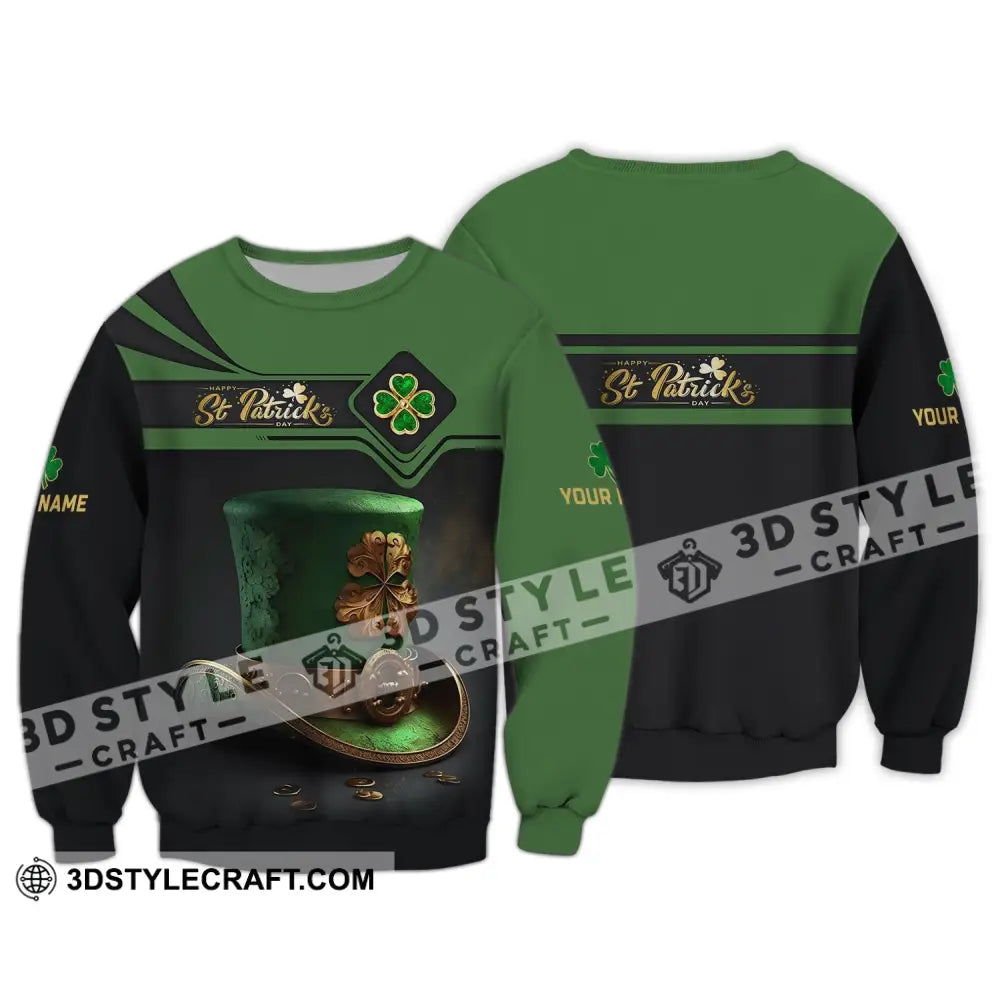 Unisex Shirt - Custom Name T-Shirt Happy St. Patrick’s Day Clothing Long Sleeve / S T-Shirt