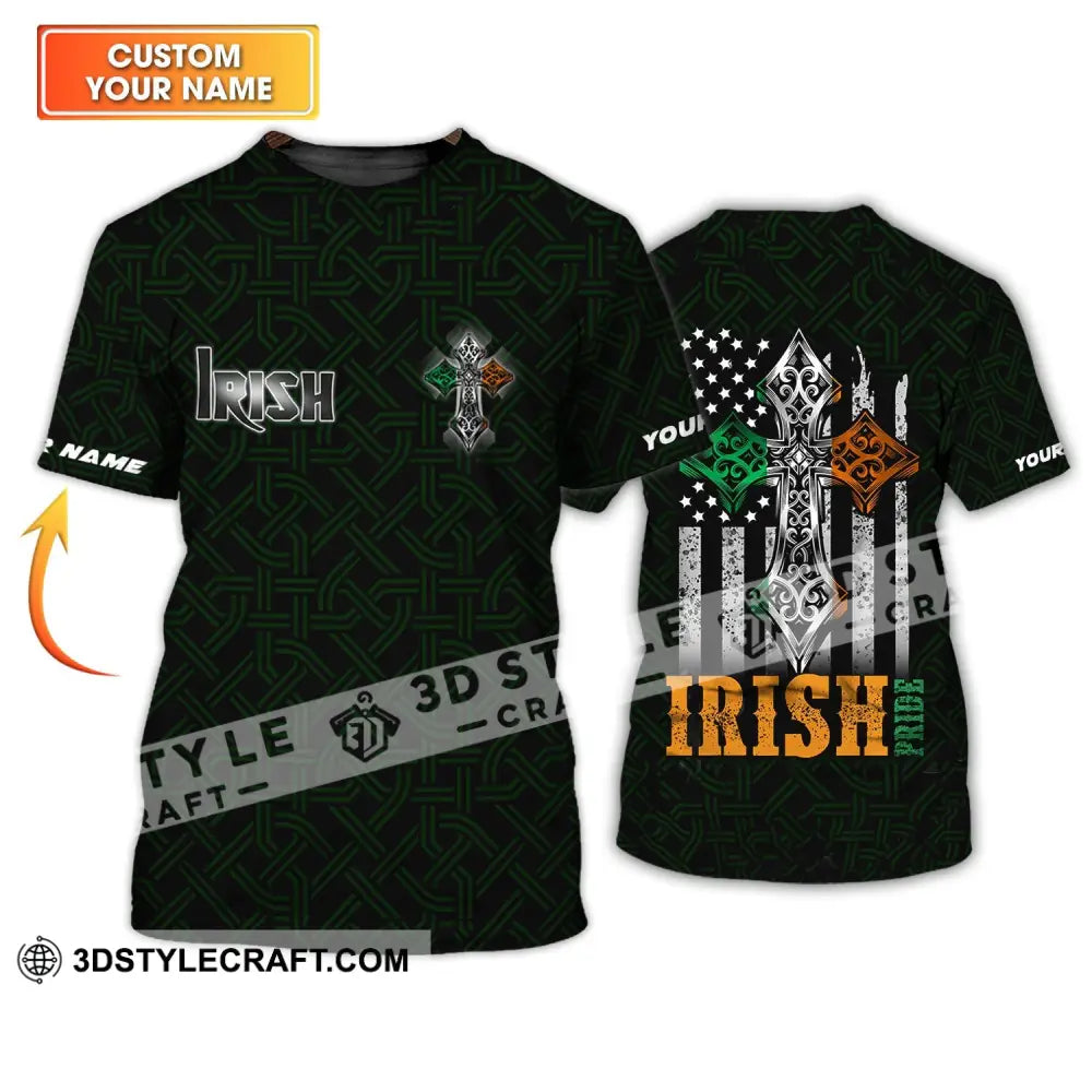 Unisex Shirt - Custom Name T-Shirt Irish Pride T-Shirt