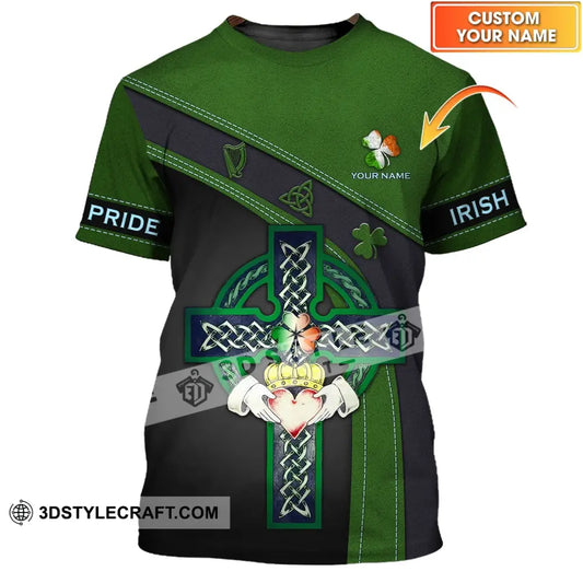 Unisex Shirt - Custom Name T-Shirt Irish Pride Happy Saint Patrick’s Day T-Shirt