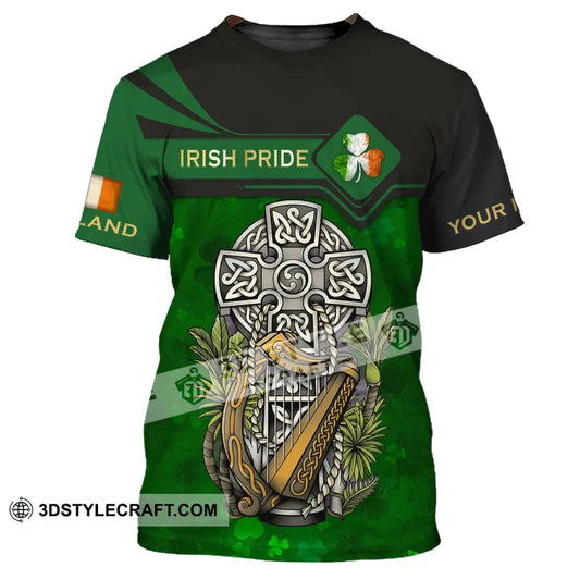 Unisex Shirt - Custom Name T-Shirt Irish Pride Happy Saint Patrick’s Day / S T-Shirt