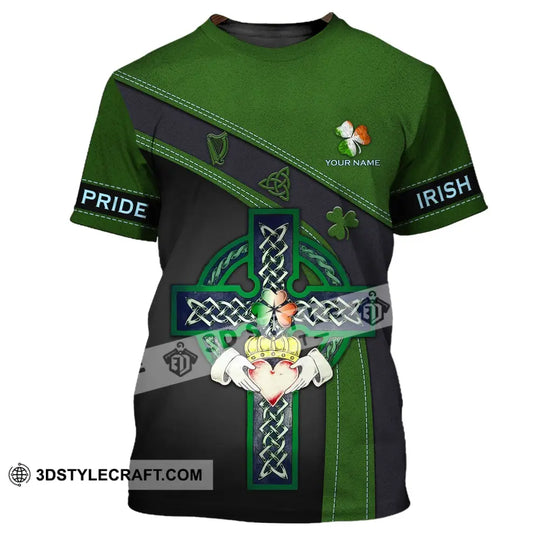 Unisex Shirt - Custom Name T-Shirt - Irish Pride, Happy Saint Patrick's Day style option 2