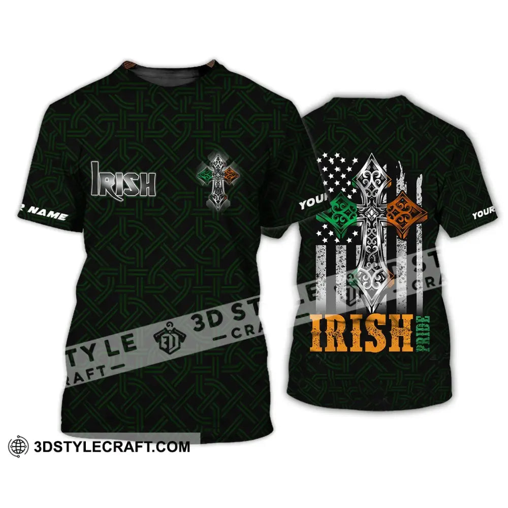 Unisex Shirt - Custom Name T-Shirt Irish Pride / S T-Shirt