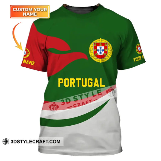 Unisex Shirt - Custom Name T-Shirt Portugal Clothing Proud Version T-Shirt