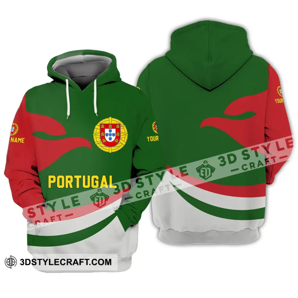 Unisex Shirt - Custom Name T-Shirt Portugal Clothing Proud Version Hoodie / S T-Shirt