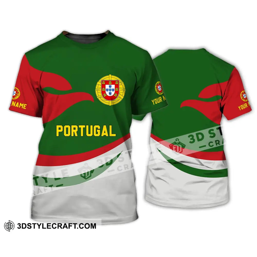 Unisex Shirt - Custom Name T-Shirt Portugal Clothing Proud Version / S T-Shirt