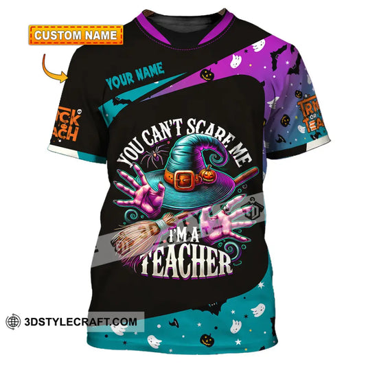 Unisex Shirt Custom Name Teacher Halloween Back To School T-Shirt Gift For T-Shirt