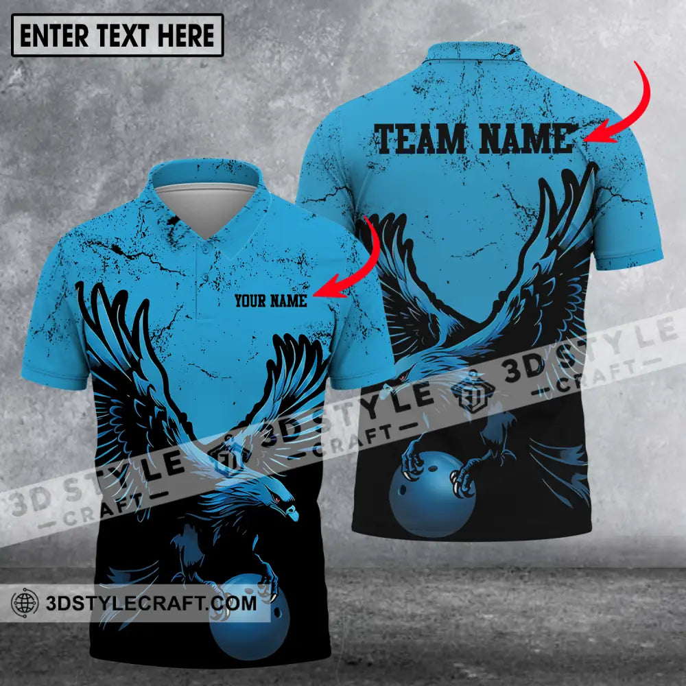 Unisex Shirt - Custom Name Team Eagle Bowling Ball T-Shirt