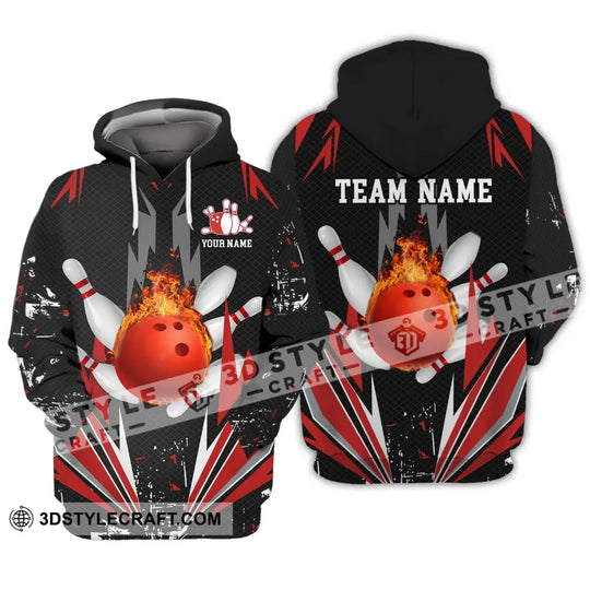 Unisex Shirt - Custom Name Shirt - Team Name Shirt,Fire Bowling Shirt style option 3