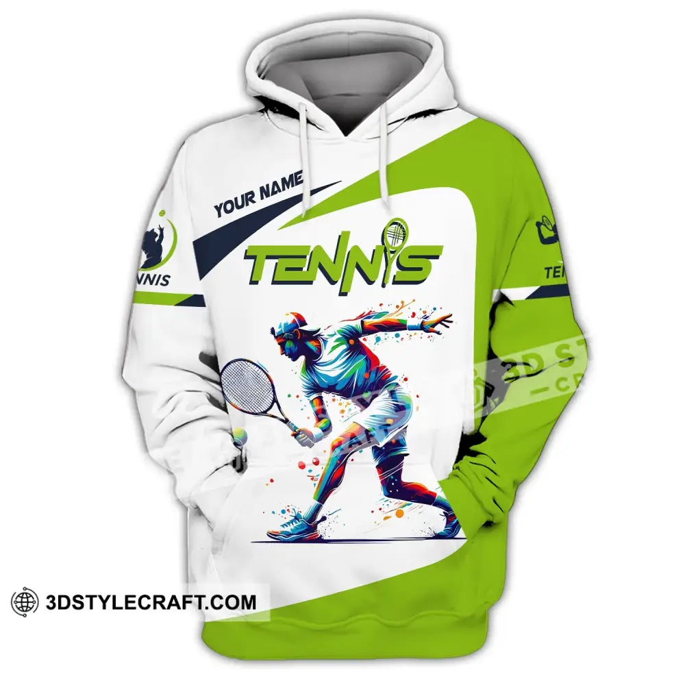 Unisex Shirt Custom Name Tennis Player T-Shirt For Lover Team Uniform Hoodie / S T-Shirt