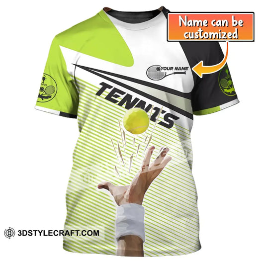 Unisex Shirt Custom Name Tennis T-Shirt For Club Gift Players