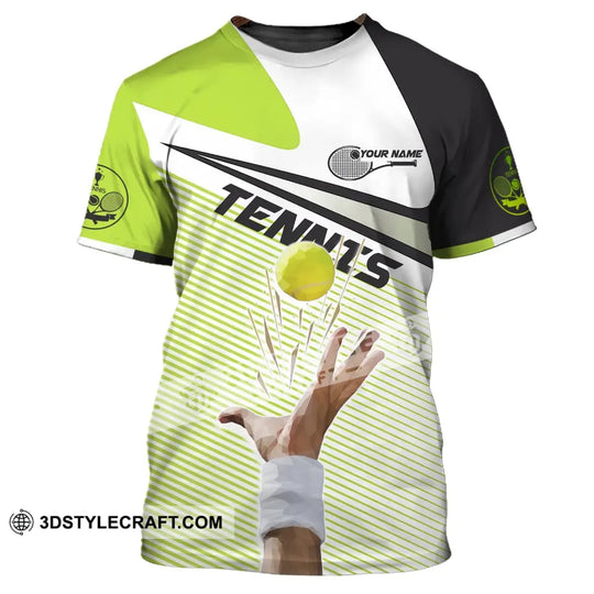 Unisex Shirt, Custom Name Tennis Shirt, T-Shirt for Tennis Club, Gift for Tennis Players style option 2
