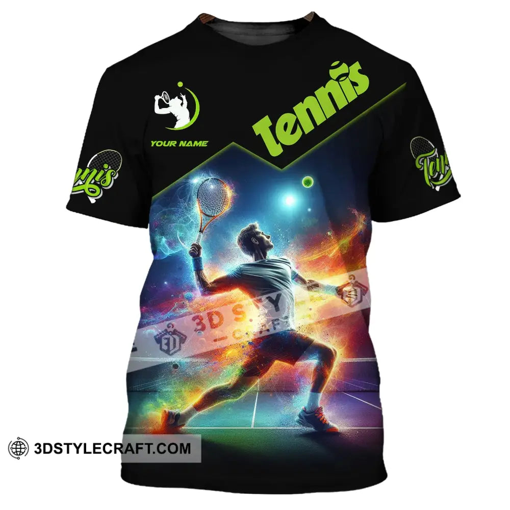 Unisex Shirt Custom Name Tennis T-Shirt For Club Gift Players / S T-Shirt