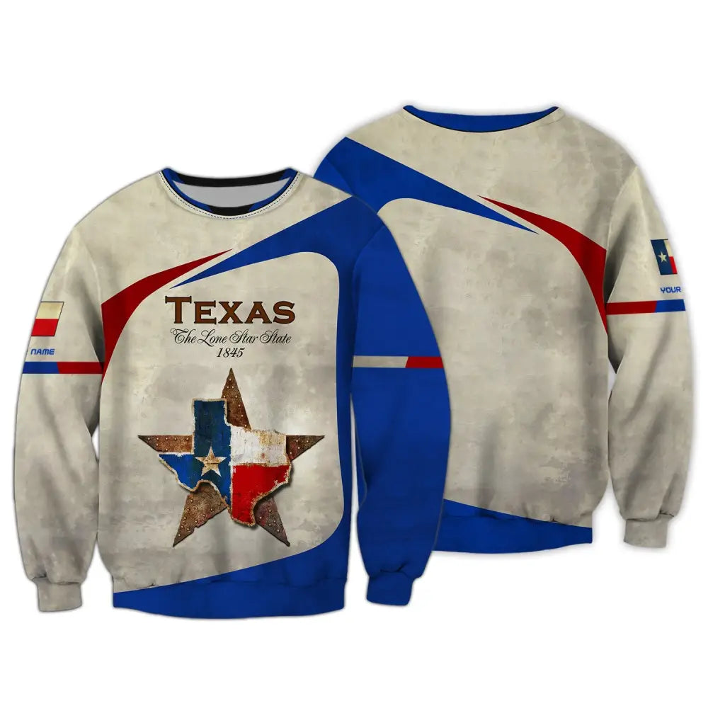 Unisex Shirt Custom Name Texas Cities Shirts Home T-Shirt Hoodie / S