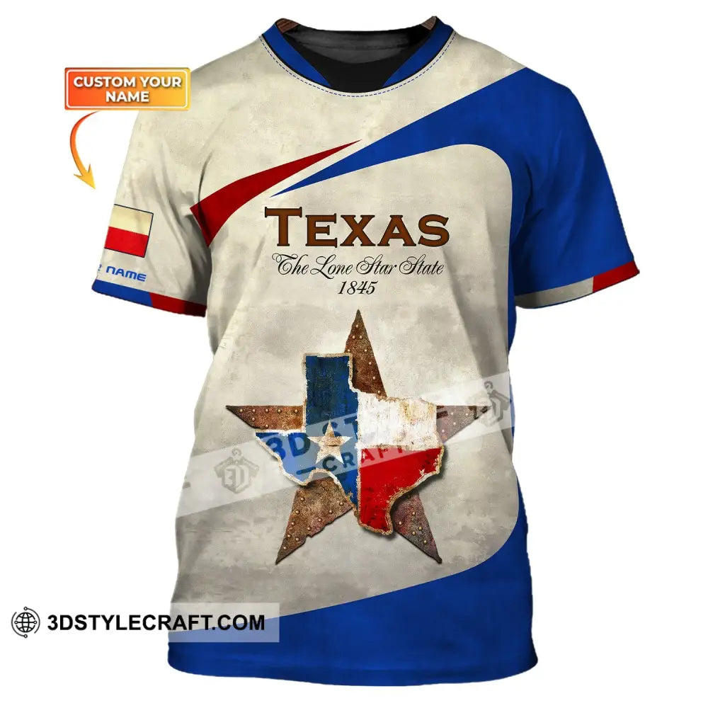 Unisex Shirt Custom Name Texas Cities Shirts Home T-Shirt / S