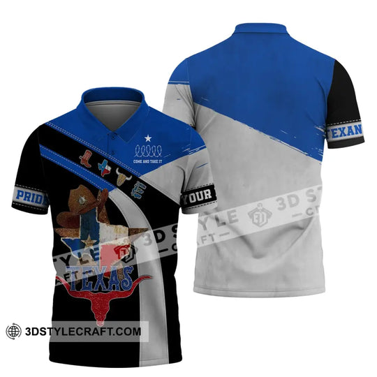 Unisex Shirt, Custom Name Texas T-Shirt, Come And Take It, Texas Pride Shirt style option 3