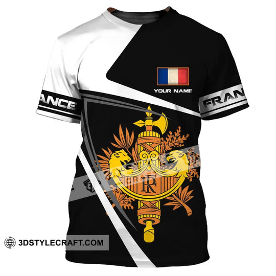 Unisex Shirt - Custom Name Shirt - The Coat Of Arms Of France Name Shirt style option 2