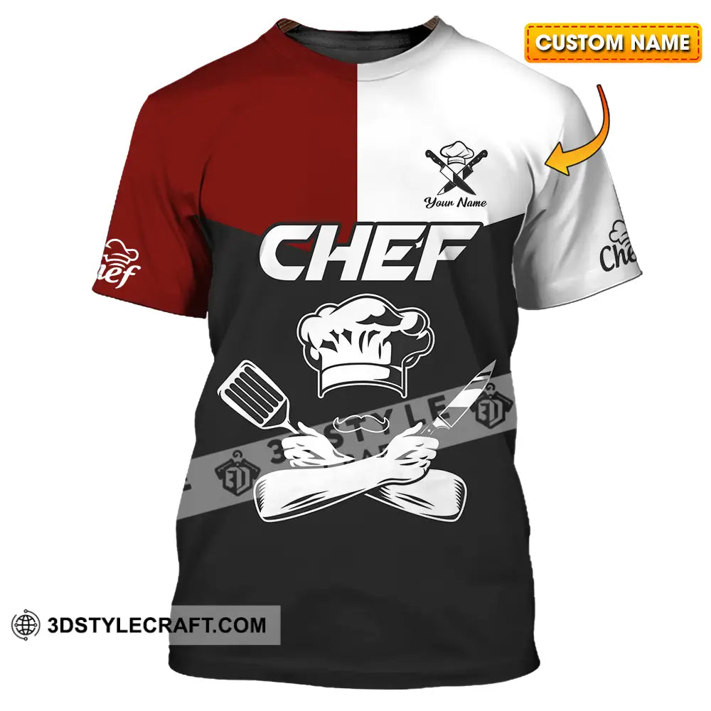 Unisex Shirt - Custom Name The Strongest Chef T-Shirt