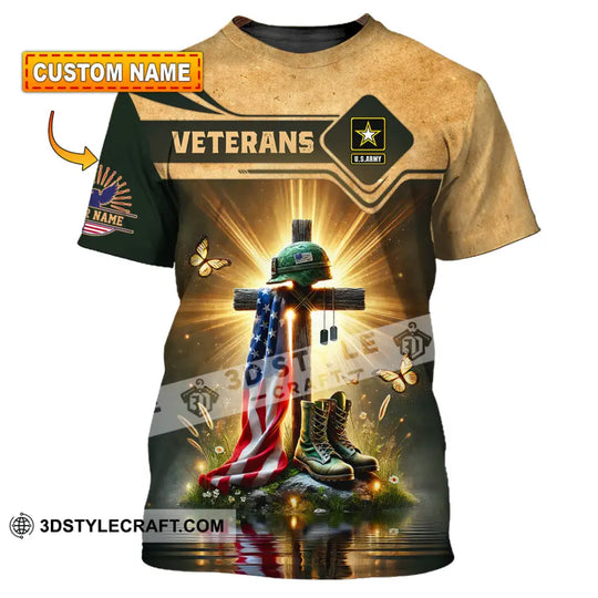 Unisex Shirt, Custom Name U.S Veteran Shirt, U.S Veteran Hoodie Shirt Polo Long Sleeve, US Veteran Memorial Shirt style option 1