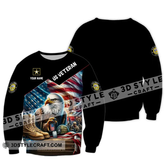 Unisex Shirt - Custom Name US Veteran Shirt style option 4