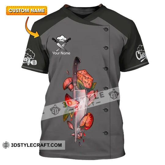Unisex Shirt - Custom Name Shirt Vegetables Chef style option 1