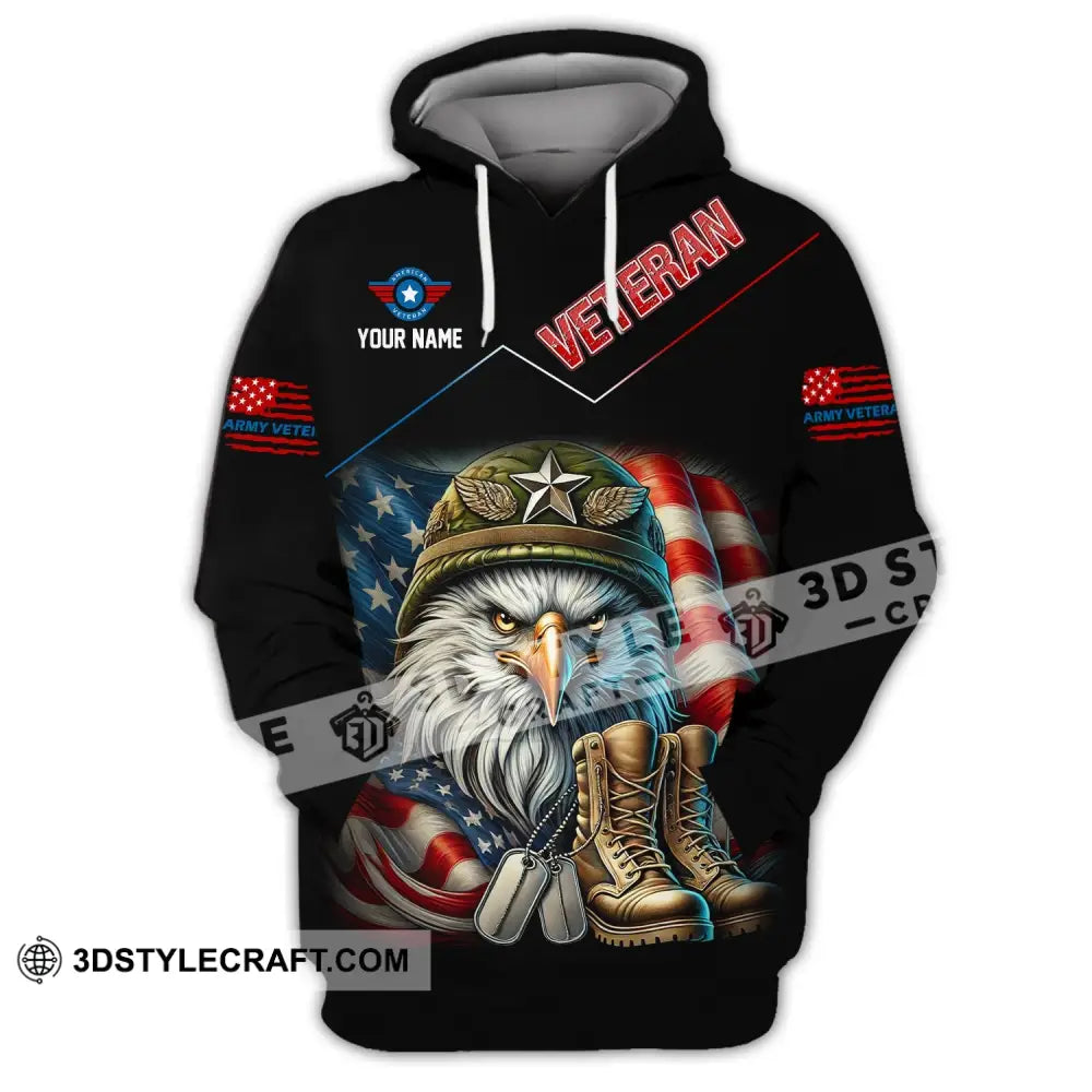 Unisex Shirt Custom Name Veteran Memorial Hoodie / S T-Shirt