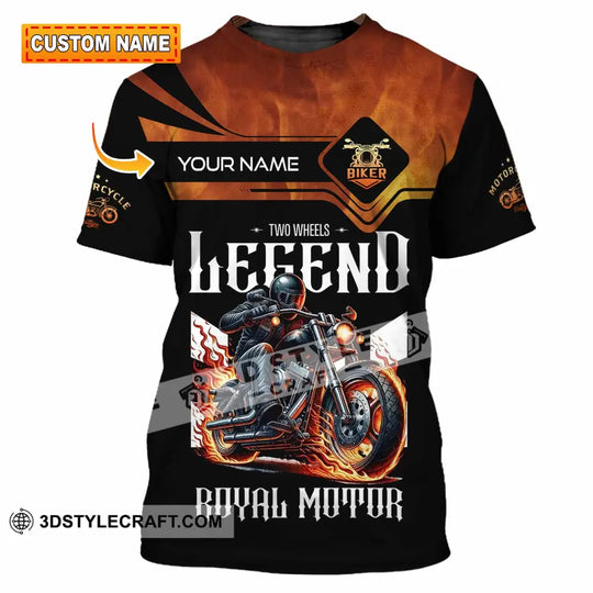 Unisex Shirt, Custom Name Vintage Motorbike Shirt, Motorbike Love T-Shirt style option 1