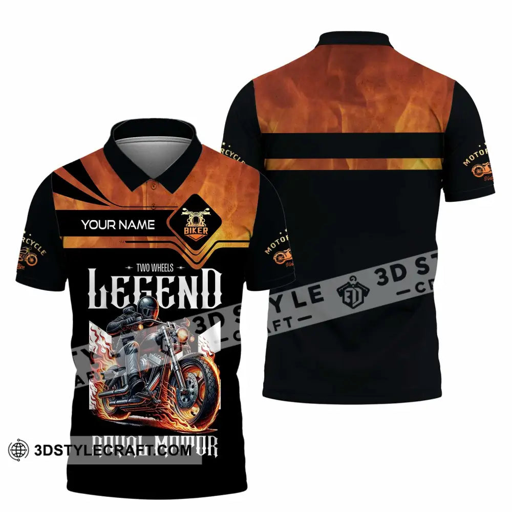 Unisex Shirt Custom Name Vintage Motorbike Love T-Shirt Polo / S T-Shirt