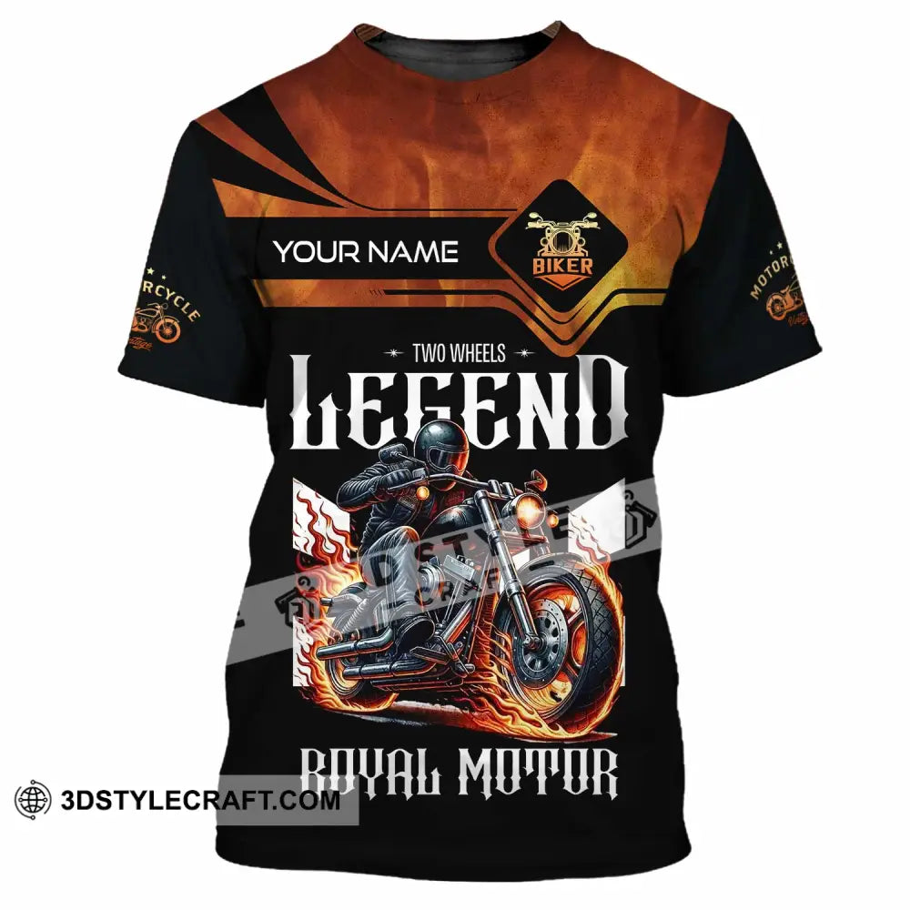 Unisex Shirt Custom Name Vintage Motorbike Love T-Shirt / S T-Shirt