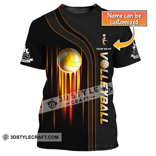 Unisex Shirt, Custom Name Volleyball Shirt, T-Shirt for Volleyball Club, Gift for Volleyball Players style option 1
