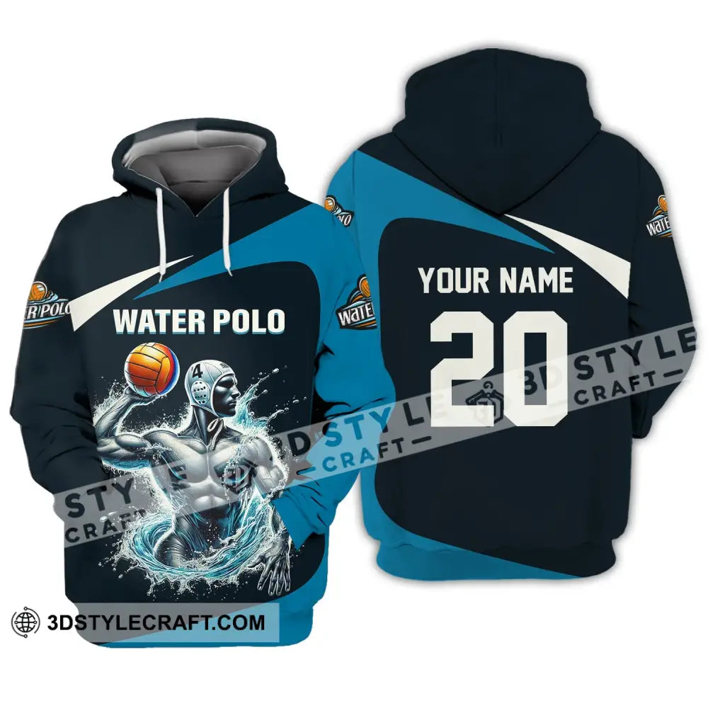 Unisex Shirt Custom Name Water Polo T-Shirt For Club Gift Players Hoodie / S T-Shirt