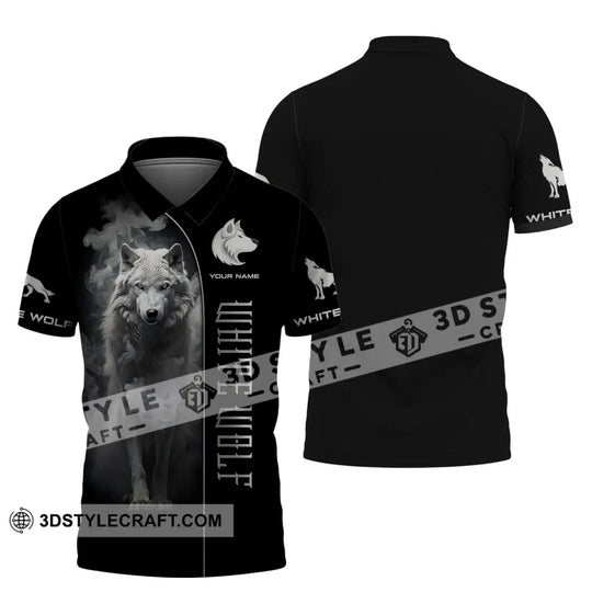 Unisex Shirt, Custom Name White Wolf T-Shirt, Shirt For White Wolf Lovers style option 4