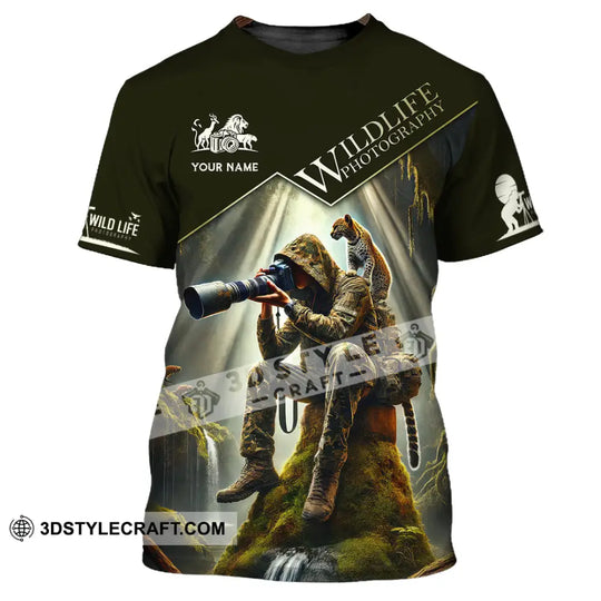 Unisex Shirt, Custom Name Wild Life Photography Shirt, Photographer Gift style option 2