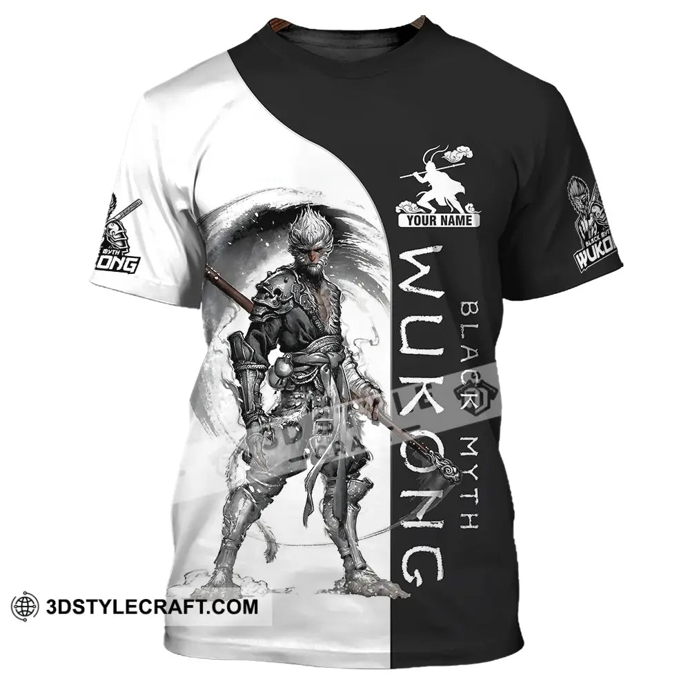 Unisex Shirt - Custom Name Wukong Black Myth T-Shirt / S T-Shirt