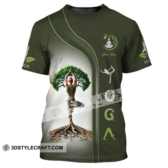 Unisex Shirt, Custom Name Yoga Shirt, Yoga Lover Gift style option 2
