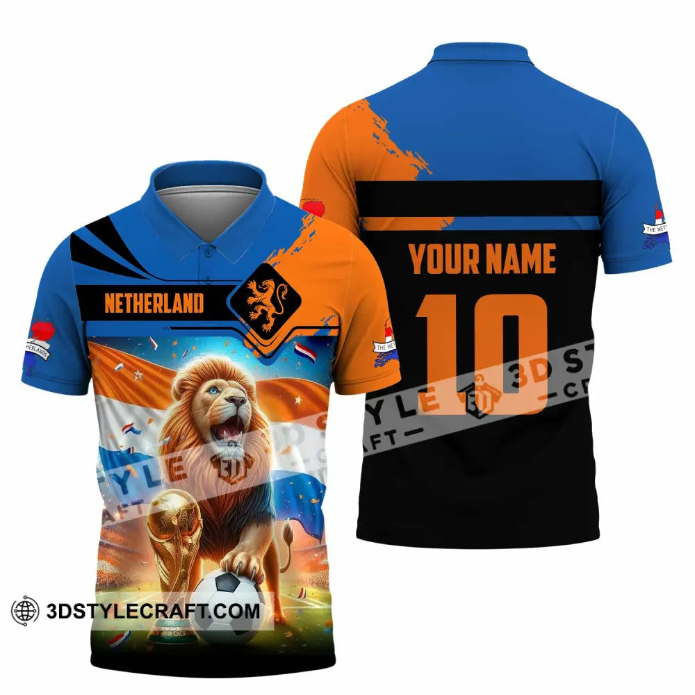 Unisex Shirt - Custom Netherlands 3D Shirt Polo Shirt / S T-shirt