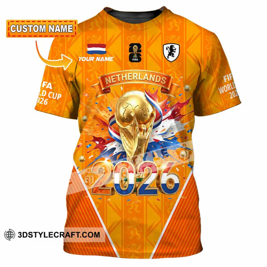 Unisex Shirt - Custom Netherlands 3D Shirt style option 1