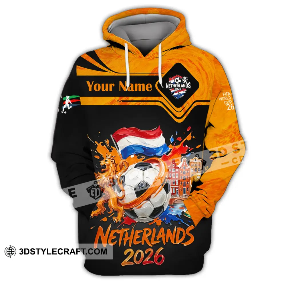 Unisex Shirt - Custom Netherlands World Cup 2026 Shirt - Hoodie / S - T-shirt