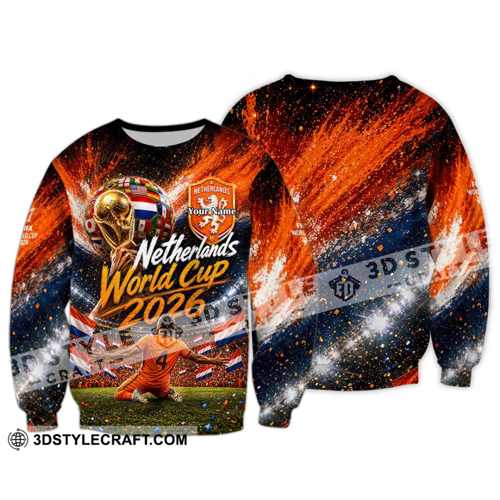 Unisex Shirt - Custom Netherlands World Cup 2026 Shirt - Long Sleeve / S - T-shirt