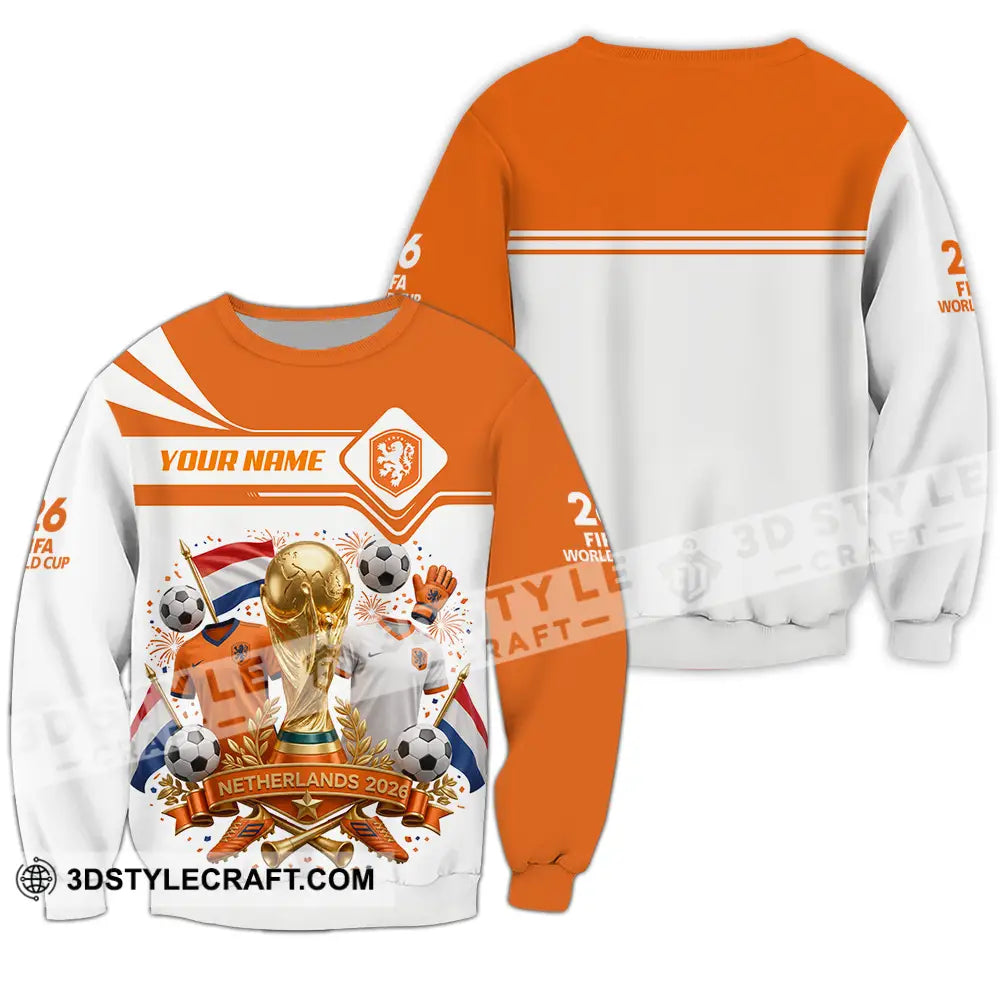 Unisex Shirt - Custom Netherlands World Cup 2026 Shirt - Long Sleeve / S - T-shirt